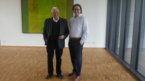 Firmenchef Dr. Sieper mit Herrn Albrecht Sieper